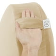 thumbnail image 2 of Round Meditation Cushion (16"x16"x5") | Large Floor Support Pillow for Yoga, Women & Men | Removable Cover | Filled with 100% Buckwheat | Beige, 2 of 5