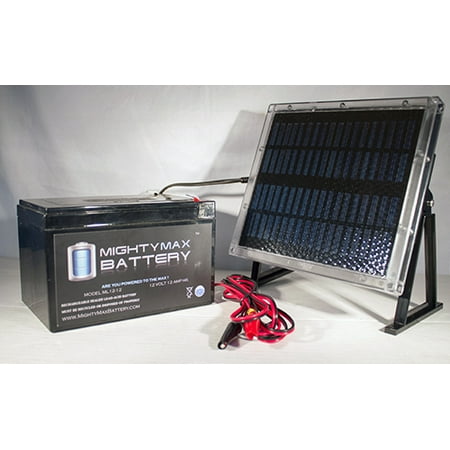 Solar Electric Panels - 12V 12AH Battery for Dart Electrics Veloce + 12V Solar Panel
