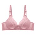 thumbnail image 2 of SELONE 2023 Bras for Women Push Up Cotton for Sagging Breasts Colored Gathering Everyday Bras for Women Sports Bras for Women Nursing Bras for Breastfeeding Womens Bras Push Up Longline Bras Pink XXL, 2 of 5
