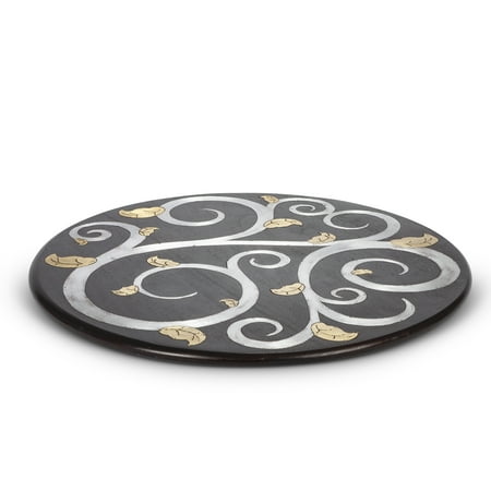 Gl Wood Inlay Lazy Susan Gl Wood Inlay Lazy Susan