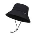 thumbnail image 2 of Sombrero para el con plegable, protección ar para adultos, secado rápido, ajustable, para playa, mochilero, senderismo, camping, viajes. Negro, 2 of 8