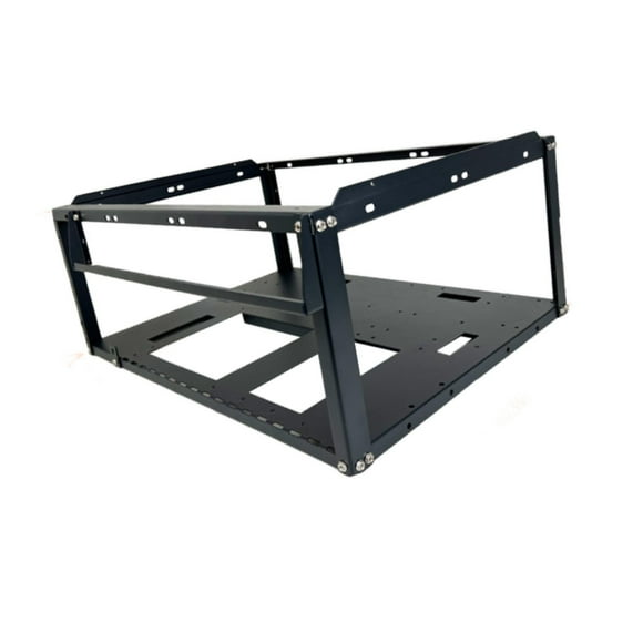 Case de computadora de juego Diy Open Chassis Rack portátil para EATX/ITX Patrillo apilable Desgaste Utilidad de accesorios resistentes