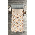 thumbnail image 3 of Ambesonne Ghost Quilted Coverlet 2 Pcs, Halloween Party Cartoon Style, Twin Size, Multicolor, 3 of 4