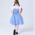 thumbnail image 6 of Iyufng Checkered Dresses for Girls Performance Costumes Party Dress with Headband, 6 of 8