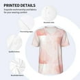thumbnail image 4 of Balery Pink Marble Baseball Jersey for Men Casual Button Down Shirts Short Sleeve Active Team Sports Uniform-3X-Large, 4 of 9