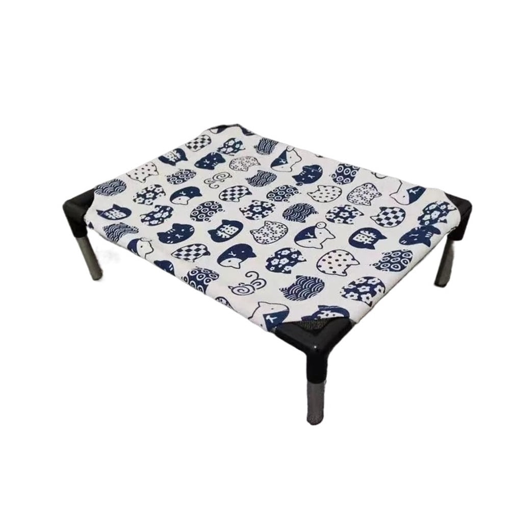 Portable Elevated Dog Bed Outdoor Pet Bed Summer Cat Bed Pet Camping Removable Washable Small Pet Hammock Outdoor Dog Bed