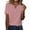 001_Watermelon Red, variant on Blouses for Women Dressy Casual Going Out Women's Clothing V Neck Lightweight T Shirts Soft Womens Short Sleeve Tops Beige