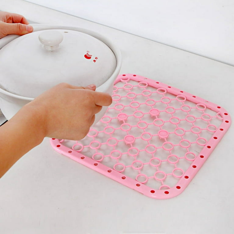 Vonter Silicone Sink Protector Mat - Cover Sink Mat for Kitchen - Silicone Saver Sink Mat Rubber Sink Mats with Drainage Holes, Drying Rack Silicone