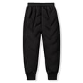 thumbnail image 4 of UngA Boys Girls Snow Pants with Lined Fleece Comfy Elastic Waist Puffer Waterproof Warm Joggers Trousers Boys Girls Winter Pants (Black,6-7 Years), 4 of 9