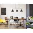 thumbnail image 2 of 370-3I-BK-M Innovations Lighting Provin - 3 Light Island In Industrial Style-9.63 Inches Tall and 35.5 Inches Wide-Matte Black Finish, 2 of 2