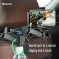 thumbnail image 6 of Back Seat Car Phone Mount Holder Compatible with Samsung Galaxy Note10, Note 10+, Note 10+ 5G, Note 10, A10e, A20e (Black), 6 of 9