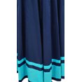 thumbnail image 5 of Bimba Women's Long Maxi Skirt With Contrast Border Boho Skirt With Elastic Waist, 5 of 7