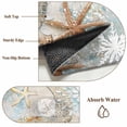 thumbnail image 6 of Sea Turtle Coastal Runner Rug 2x6 FT,Non Slip Hallway Rugs,Nautical Starfish Botanical Ocean Washable Soft Floor Carpet Throw Runner Carpet Long Rugs for Entryway Kitchen Bedside Sliding Door, 6 of 8