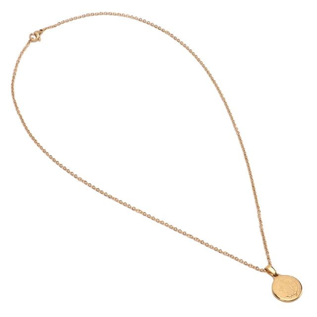 Collar de San Benito Collar único de acero inoxidable con medalla de San Benito Collar de Madonna Regalo de joyería