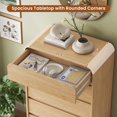 thumbnail image 3 of Afuhokles Tall Dresser for Bedroom, 5 Drawers Vertical Dressers and Chests of Drawers, Natural Oak, 3 of 8
