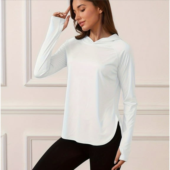 HEEY Women's SPF Shirt UPF 50  Sun Hoodie Long Sleeves Shirts Running Clothing Hiking Fishing Outdoor Lightweight ,available in multiple colors
