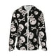 thumbnail image 1 of Fotbe black white Skull bone Chaqueta con Protección Solar UPF 50+ para Hombre y Mujer, Camisa con Capucha y Bolsillos-Large, 1 of 7