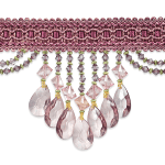- Expo Int'l Isabella Scalloped Bead Fringe Trim by the yard