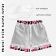 thumbnail image 5 of Leopard Black Pink Swim Trunks Quick Dry Beach Pool Board Shorts Lightweight Stylish Print Sizes 2T to XL, 5 of 8