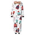 thumbnail image 4 of Nmnitkp Christmas Pajamas for Family Add Festive Atmosphere Matching Christmas Onesie Pajamas for Family, Hooded One Piece Vacation PJs, Cute Printed Holiday Loungewear, 4 of 5