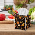 thumbnail image 5 of Psesaysky Cute Tissue Box Cover Square Waterproof PU Leather Car Tissue Holder Tissues Boxes Organizer for Bathroom Vanity, Night Stands, Office, Home, Kitchen (Thanksgiving Pumpkin Leaves), 5 of 7