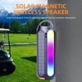 thumbnail image 3 of Altavoz Solar Magnético Bluetooth, Altavoz Inalámbrico de 30W para Exteriores con Gancho para Acampar, Senderismo, Carrito de Golf DCOWO S8, 3 of 10