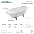 thumbnail image 2 of Kingston Brass Vtds672924h Aqua Eden 27-15/16" Acrylic Soaking Bathtub - White, 2 of 2