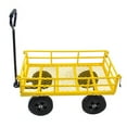 thumbnail image 3 of Heavy solid wheel tool truck truck garden truck truck is easier to transport firewood (yellow), 3 of 8