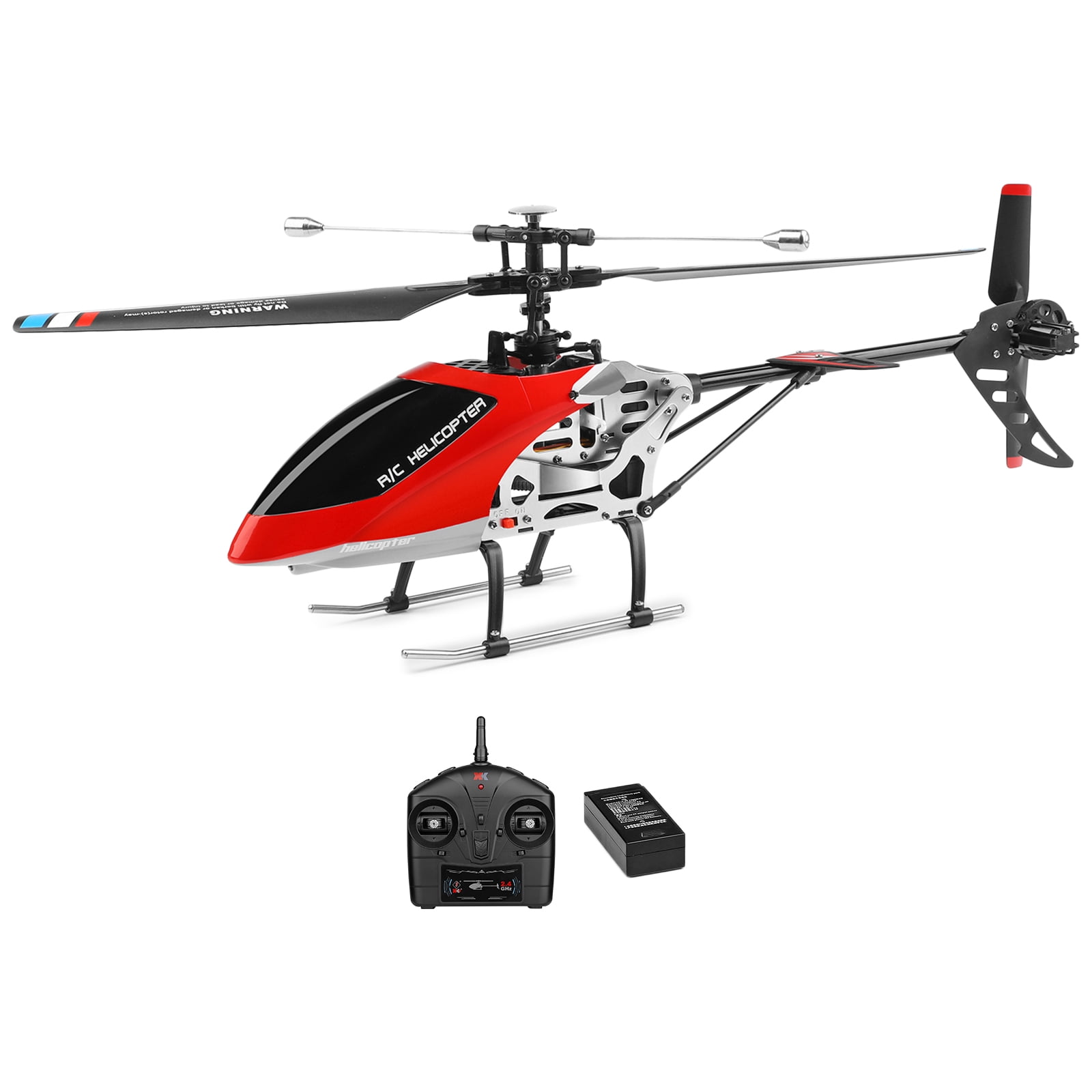 RC 4CH Single Blade Electric Plastic Remote Control Helicopter Radio Drone 