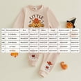 thumbnail image 4 of TOWED22 Toddler Baby Boy Halloween Outfit Little Pumpkin Shirt Long Sleeve Crewneck Sweatshirt Pants Cute Boy Fall Clothes,Beige,12-18 M, 4 of 9