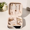 thumbnail image 6 of Swan Travel Portable Square Jewelry Display Necklace Organizer Storage Box, 6 of 6