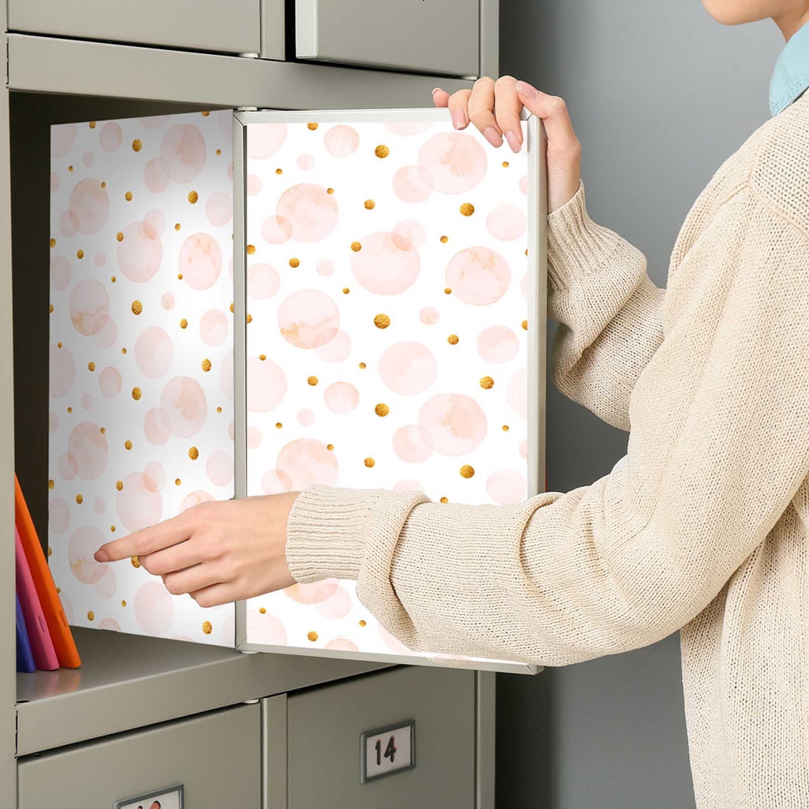 Donemore Locker Decoration Magnetic Stickers School Locker Color Decorative Stickers Fridge Magnets Waterproof Locker Magnets Classroom Home Supplies
