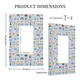 thumbnail image 3 of DouZhe 1-Gang Decorator/Rocker Wallplate, Rainbow Lgbt Pride Doodle Sticker Decorative Wall Plates, 3 of 7