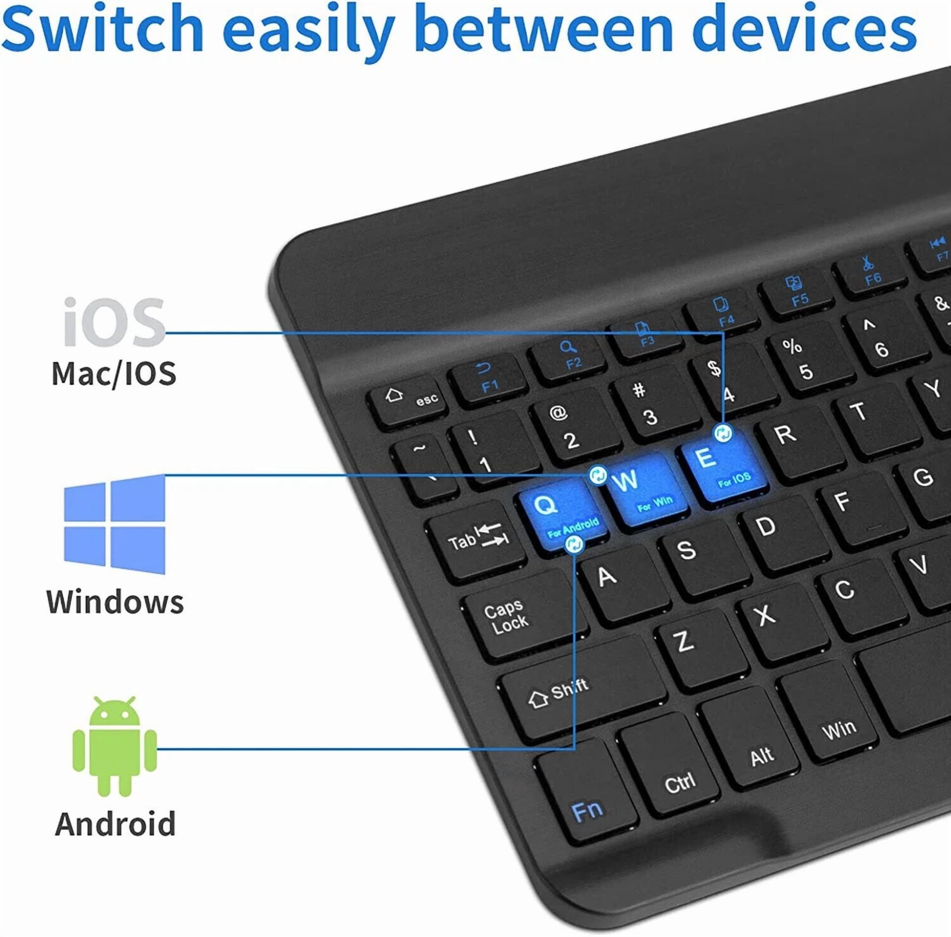 BUTTERFLY- Universal Bluetooth 3.0 Slim Keyboard For Android Windows Ios Tablet Pc Laptop