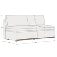 thumbnail image 4 of CHITA Sectional Couches Modular Sofa for Living Room, 2 Armless chair in Dove Gray, 4 of 5