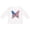 AA-White, variant on Inktastic Patriotic Butterfly Girls Long Sleeve Toddler T-Shirt