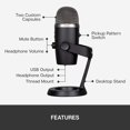 thumbnail image 2 of LOGITECH YETI NANO BLACK 988000400LOGITECH, 2 of 11