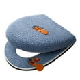 thumbnail image 2 of Kugisaki Plush Toilet Seat Warmer Cover & Toilet Lid Cover, Fuzzy Toilet Seat Covers for Bathroom with Zipper and Handle Thicker Washable, 2 of 6