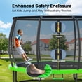 thumbnail image 3 of GVDV 16FT Outdoor Trampoline for Kids & Adults, Recreational Trampoline w/Ladder & Safety Net, 3 of 10
