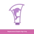 thumbnail image 5 of Replacement Part for Barbie Doll Dreamhouse Doll house Playset HMX10 - Replacement Purple Dolphin Sign, 5 of 5