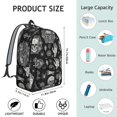 thumbnail image 5 of Skull and Hand Gothic Pattern Backpack for School, Cute School Bag with Adjustable Shoulder Straps and Padded Back, 15.7"x11.8"x5.5", 5 of 5
