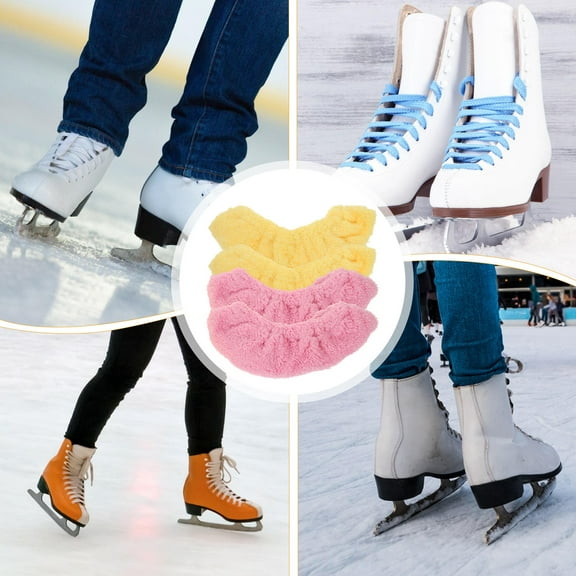 Worgeous 2 Pairs Ice Skates Guards for Kids Men and Women Green