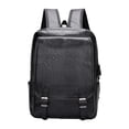 thumbnail image 2 of Mochila para portátil, mochila escolar, impermeable, para hombre, mochila de viaje, mochila informal de uso diario. Negro, 2 of 9