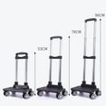 thumbnail image 3 of Portable 4/5 Wheel Trolley Rack Aluminum Alloy Foldable Pullling Rod Carrier for Student Backpack Pet Bag Load Bearing 15kg ShopWise Round, 3 of 8