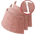 thumbnail image 5 of 32-Inch Water Hyacinth Christmas Tree Collar, Woven Tree Base Cover with Cord Cut Out, Pink, 5 of 7