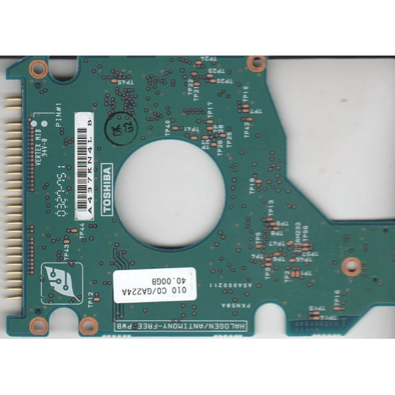 MK3021GAS, HDD2181 D ZE01 T, G5B000211000-A, Toshiba IDE 2.5 PCB