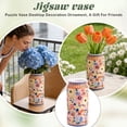 thumbnail image 2 of Shelf Decorations for Living Room, Living Room Shelf Decor, Floral Pattern Puzzle Vase Tabletop Decoration, Durable Decorative Accent for Eclectic Home Decor, Minimalist Shelf, 2 of 6