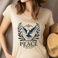 thumbnail image 4 of Christian Dove Graphic T-Shirt Peace Be With You John 20:19, Gold, Size 2XL, 4 of 6