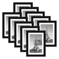 thumbnail image 1 of Marco de fotos Upsimples, 10 unidades, color negro, 5 x 7 cm, con alfombrilla, 4 x 6 unidades, 1 of 6