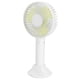 thumbnail image 2 of Mini ventilador portátil de mano con soporte, recargable por USB para uso doméstico y de oficina, color blanco, 2 of 8